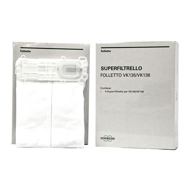 SACCHETTI FOLLETTO VK 135 VK 136 12PZ 12 PROFUMI VORWERK KOBOLD - Foto 5