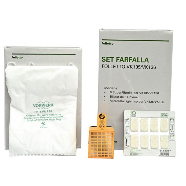 Set Farfalla Folletto Vorwerk VK 135/136 Originale