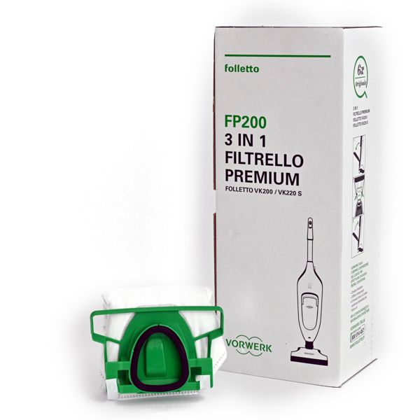 12 SACCHETTI FOLLETTO VK200 VK220S PREMIUM MULTISTRATO GRANELLI PROFUMATI  GRATIS