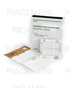 SACCHETTI FOLLETTO VK 131-VK 130 CON PROFUMINI DOVINA (6 PZ)